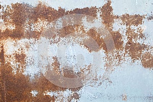 Old rusty and stain grungy wall texture and background