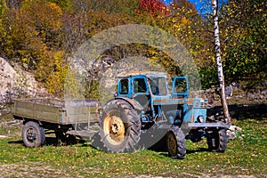 Old Rusty Tractor still working