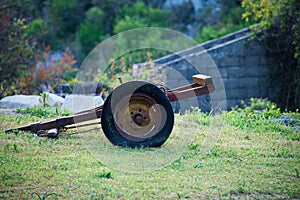 Old rusty trailer