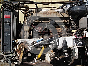 Old Rusty Truck Engine