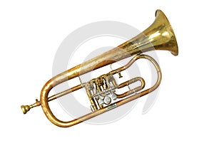 An old rusty trumpet