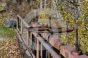 Old Rusty Valve Wheel