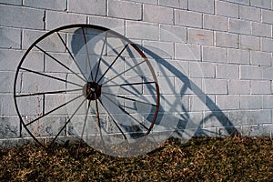 Old Rusty Wagon Wheel