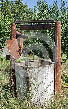 Old rusty Water Well