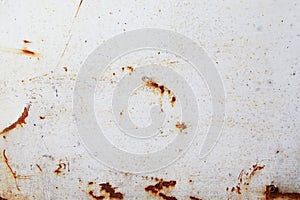 Old rusty white metal background,abstract texture, Corroded metal background, Rusty painted wall