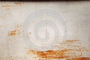 Old rusty white metal background,abstract texture, Corroded white metal background, Rusty white painted metal wall