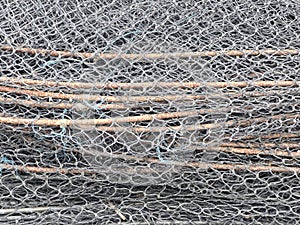 old rusty wire mesh texture. fishing net