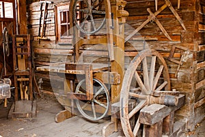 Old rusty woodworking tools