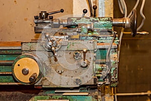 Old working lathe in production