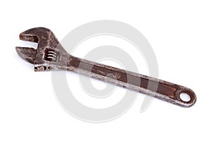 Old rusty wrench