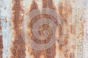 Old rusty zinc sheet