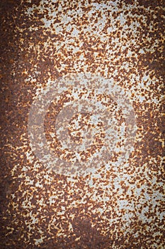 Old rusty zinc sheet