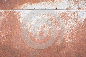 Old rusty zinc sheet