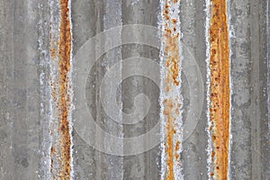 Old rusty zinc wall