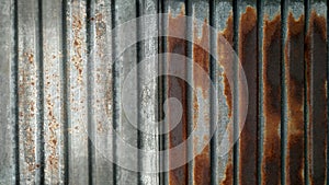 Old rusty zinc wall texture and background