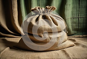 Old sack cloth background and texture