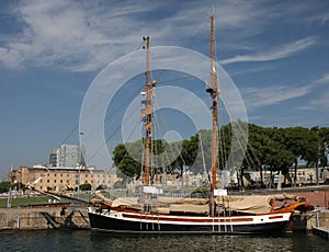 Old sailboat