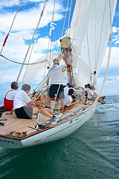 Old sailing boat photo