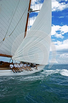 Old sailing boat photo