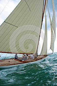 Old sailing boat photo