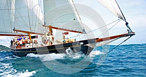 Old sailing boat photo