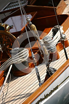 Old sailing boat photo