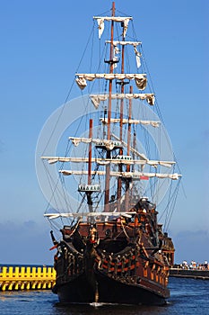 Old sailing-ship