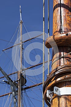 Old sailing ship - detail