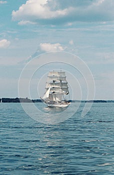 old sailing ship at sea