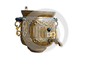 Old samovar as the washstand