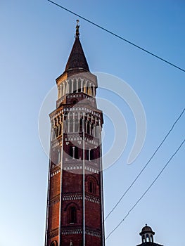 Old San Gottardo belfry in Milan photo