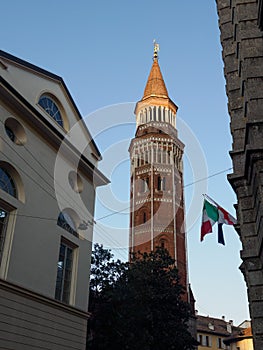 Old San Gottardo belfry in Milan photo