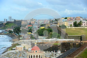 Old San Juan City Skyline, Puerto Rico