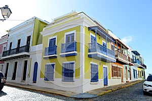 Old san Juan Street in Puerto Rico photo