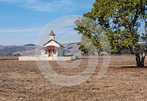 Old San Simeon schoolhouse