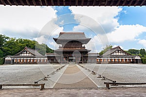 Old Sanmon Gate of Zuiryuji Temple in Takaoka in Toyama, Japan