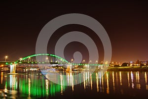 Old Sava bridge - night picture