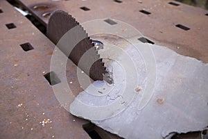 Old saw blade