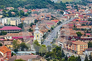 Old saxon city Rupea in Transylvania