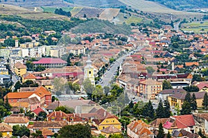 Old saxon city Rupea in Transylvania