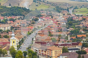 Old saxon city Rupea in Transylvania