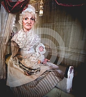 Old scary nanny crone evil photo