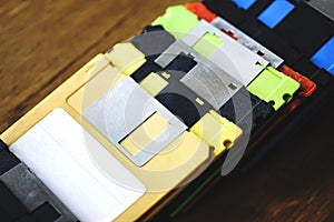 Old school floppy disk drive data storage