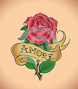 Old-school rose - Amore