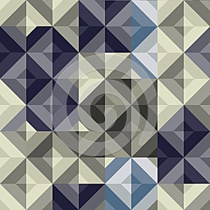 Old school seamless background, triangle - vector illustration