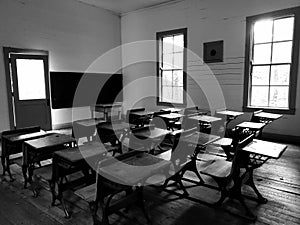 Old schoolroom photo