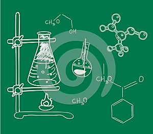 Old science and chemistry laboratory