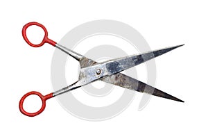 The old scissors are separated