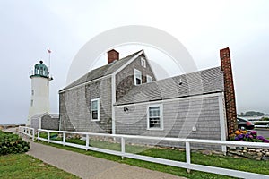 The Old Scituate Light on Cedar Point in Scituate, Massachusetts