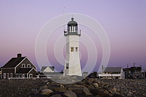 Old Scituate Lighthouse in at Dawn